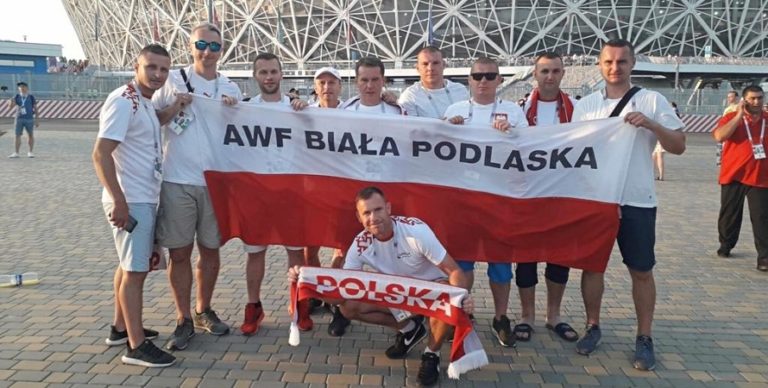 Bialska drużyna gorąco przyjęta przez Rosjan na mundialu