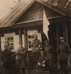 Sztab 9 Dywizji Podlaskiej w Łunińcu, w dniu zajęcia miasta przez Wojska Polskie