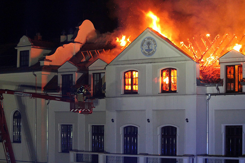 Pożar Domu Pielgrzyma w Kodniu