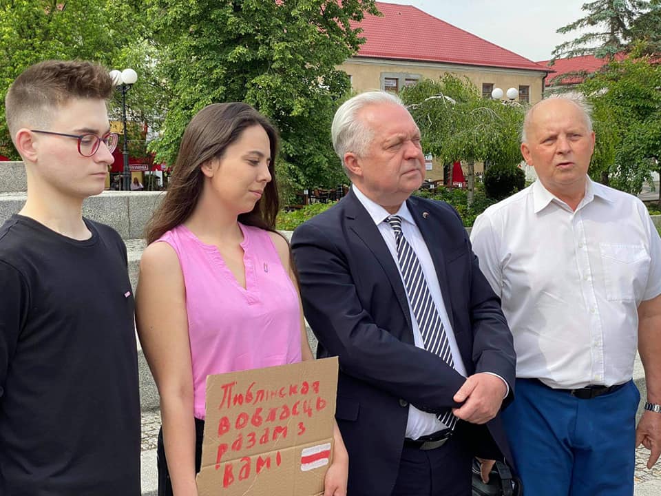 Działacze Lewicy okazali wsparcie prześladowanym Białorusinom