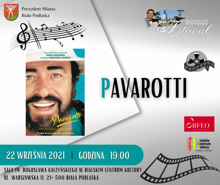 Projekcja filmu o Pavarottim