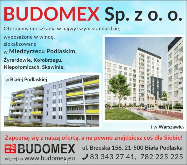 Budomex – baner dolny środkowy 1 i prawy kwadrat