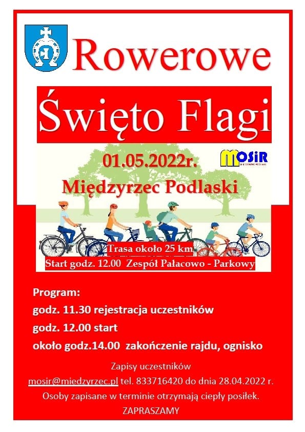 Rowerowe święto flagi w Międzyrzecu Podlaskim
