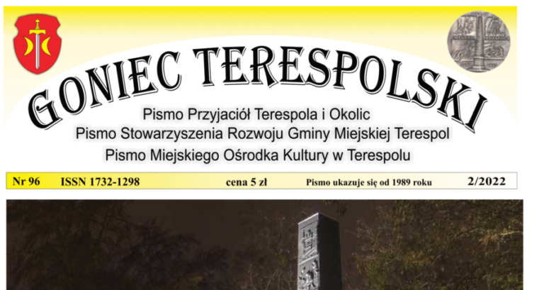 Kolejne wydanie pisma "Goniec Terespolski"