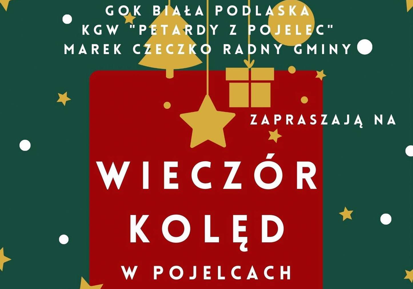 Wspólne kolędowanie w świetlicy w Pojelcach