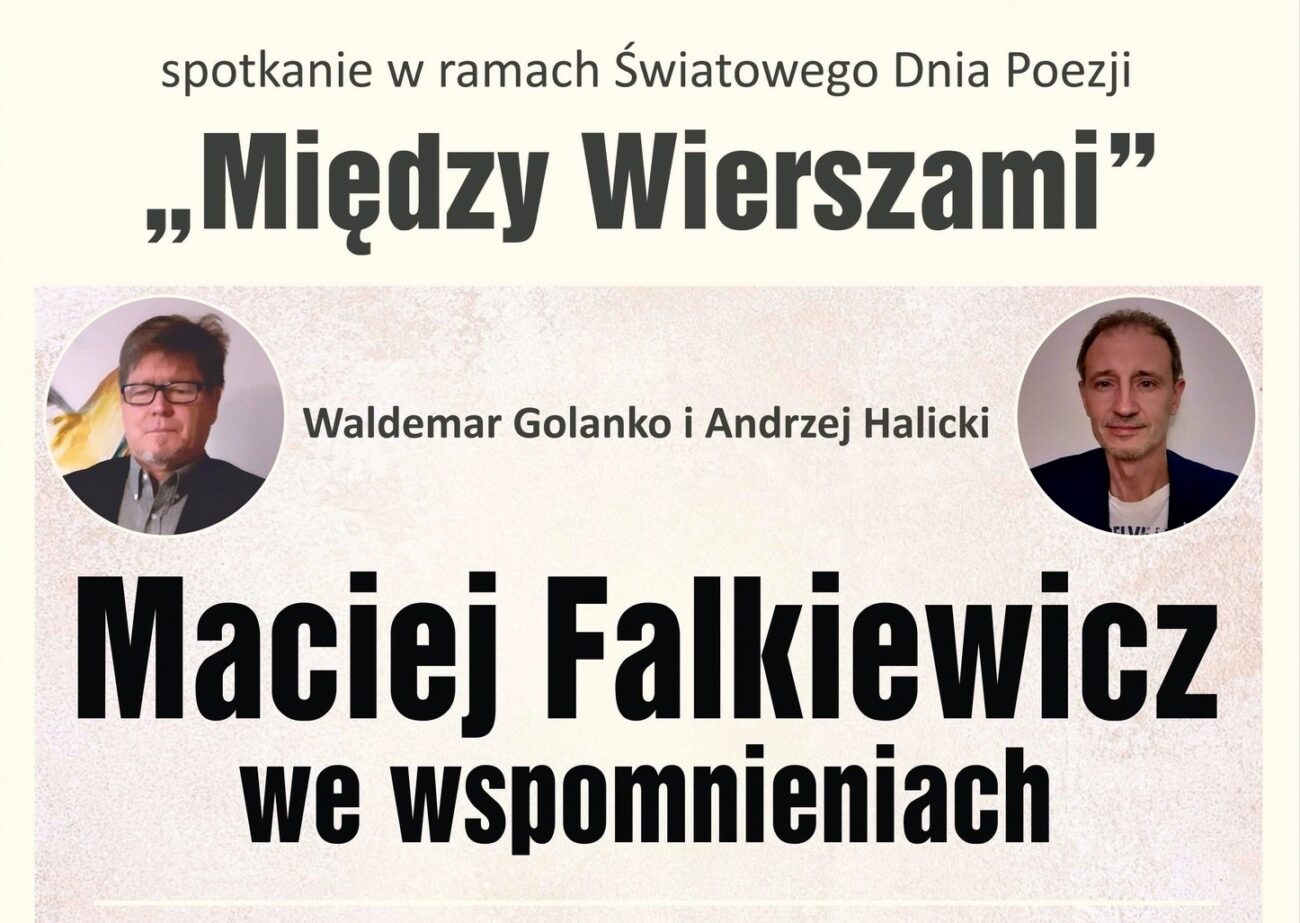 Bialscy poeci będą wspominać Macieja Falkiewicza