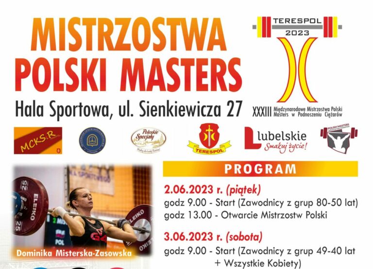 Terespol: 33. Międzynarodowe Mistrzostwa Polski Masters w Podnoszeniu Ciężarów – zapowiedź