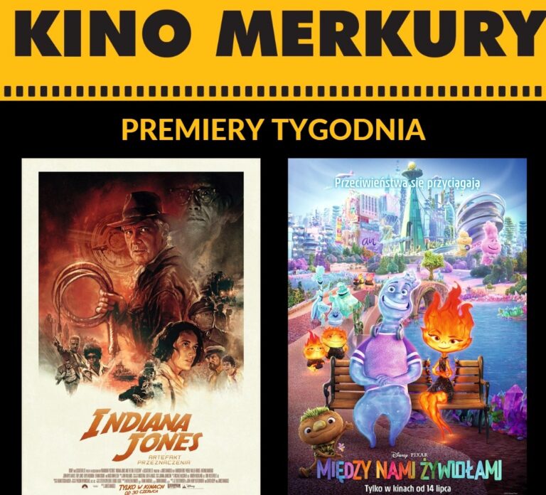 Superhity w kinie Merkury: najnowszy 'Indiana Jones' i 'Między nami żywiołami'