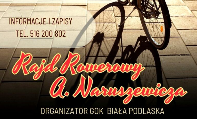 Rajd rowerowy A. Naruszewicza do Janowa Podlaskiego – zapowiedź