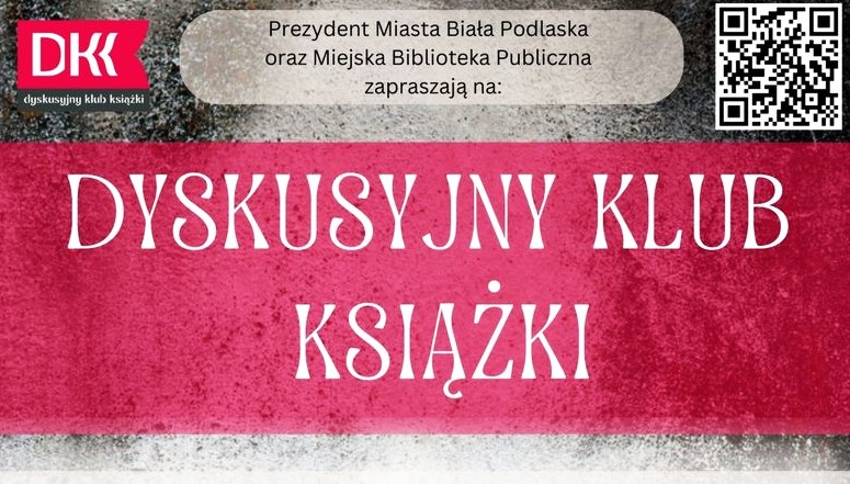 Dyskusyjny Klub Książki zaprasza na spotkanie 14 listopada