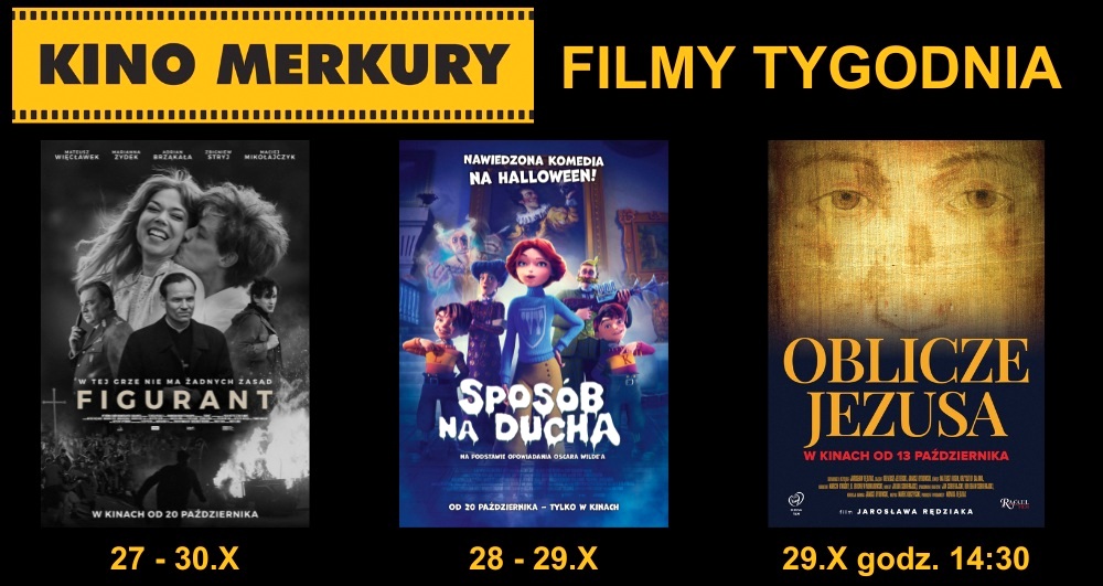 Premiery w Merkurym: 'Sposób na ducha', 'Figurant' i 'Oblicze Jezusa'