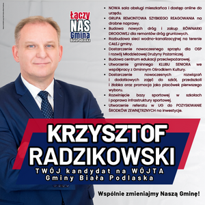 Reklama wyborcza K. Radzikowski - baner dolny kwadrat