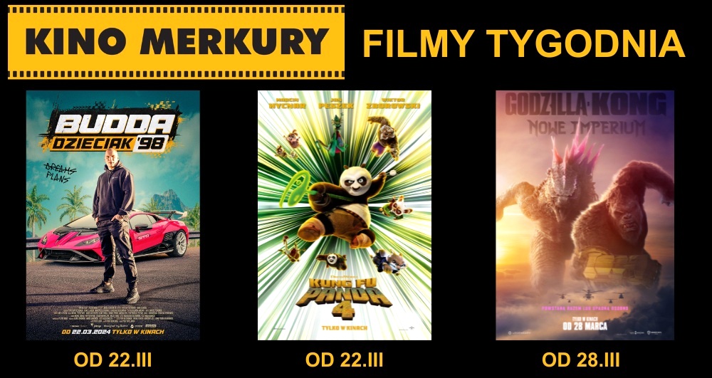 Superhity w kinie Merkury: 'Kung Fu Panda 4', 'Budda' oraz 'Godzilla i Kong'