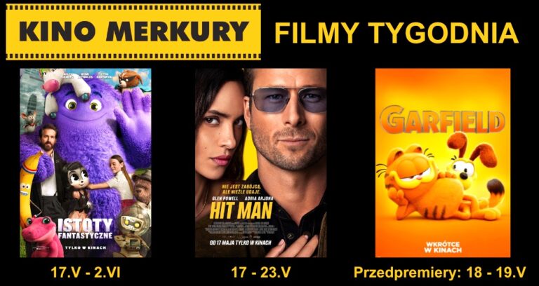 Hitowe 'Garfield' i 'Hit Man' od tego weekendu w kinie Merkury