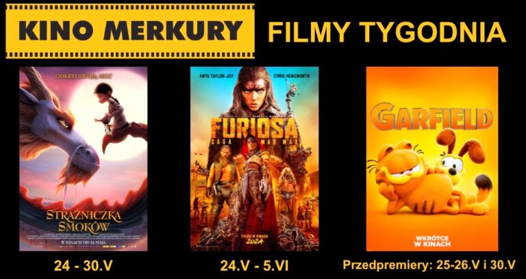 W kinie Merkury superhit 'Furiosa: Saga Mad Max', a dla dzieci 'Strażniczka smoków'