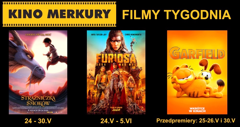 W kinie Merkury superhit 'Furiosa: Saga Mad Max', a dla dzieci 'Strażniczka smoków'