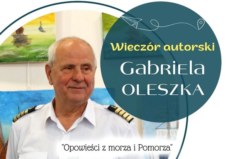 Opowieści z morza i Pomorza Gabriela Oleszka w miejskiej bibliotece – zapowiedź