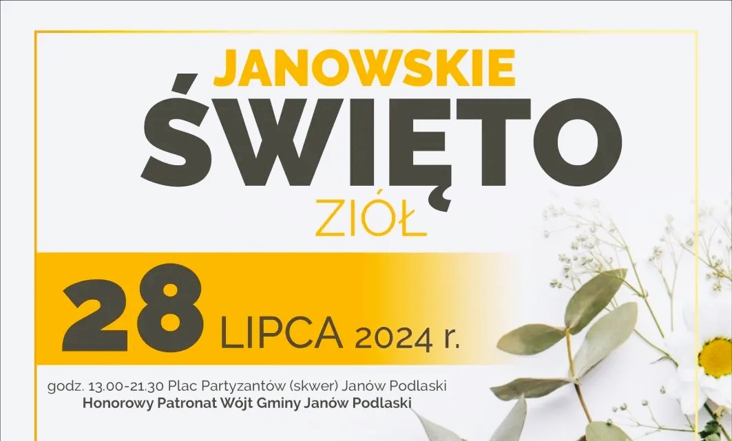 Weź udział w niedzielę w Janowskim Święcie Ziół – zapowiedź