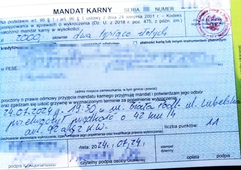 Ukrainiec recydywista zatrzymany przez bialską drogówkę