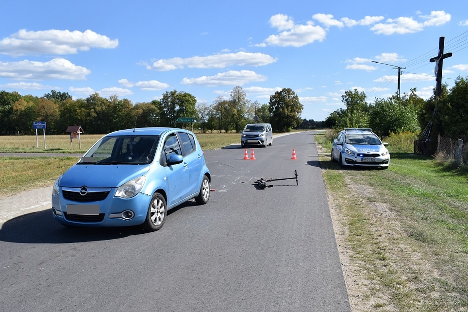 Potrącony 13-latek na hulajnodze trafił do szpitala