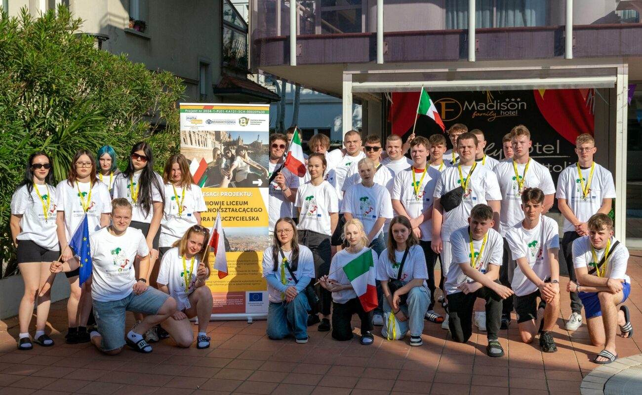 Uczniowie Liceum Ogólnokształcącego w Małaszewiczach na zajęciach językowo-kulturoznawczych we Włoszech