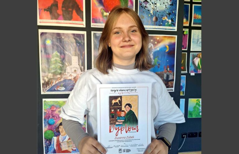 Grafika Zuzi wyróżniona w ogólnopolskim konkursie we Wrocławiu