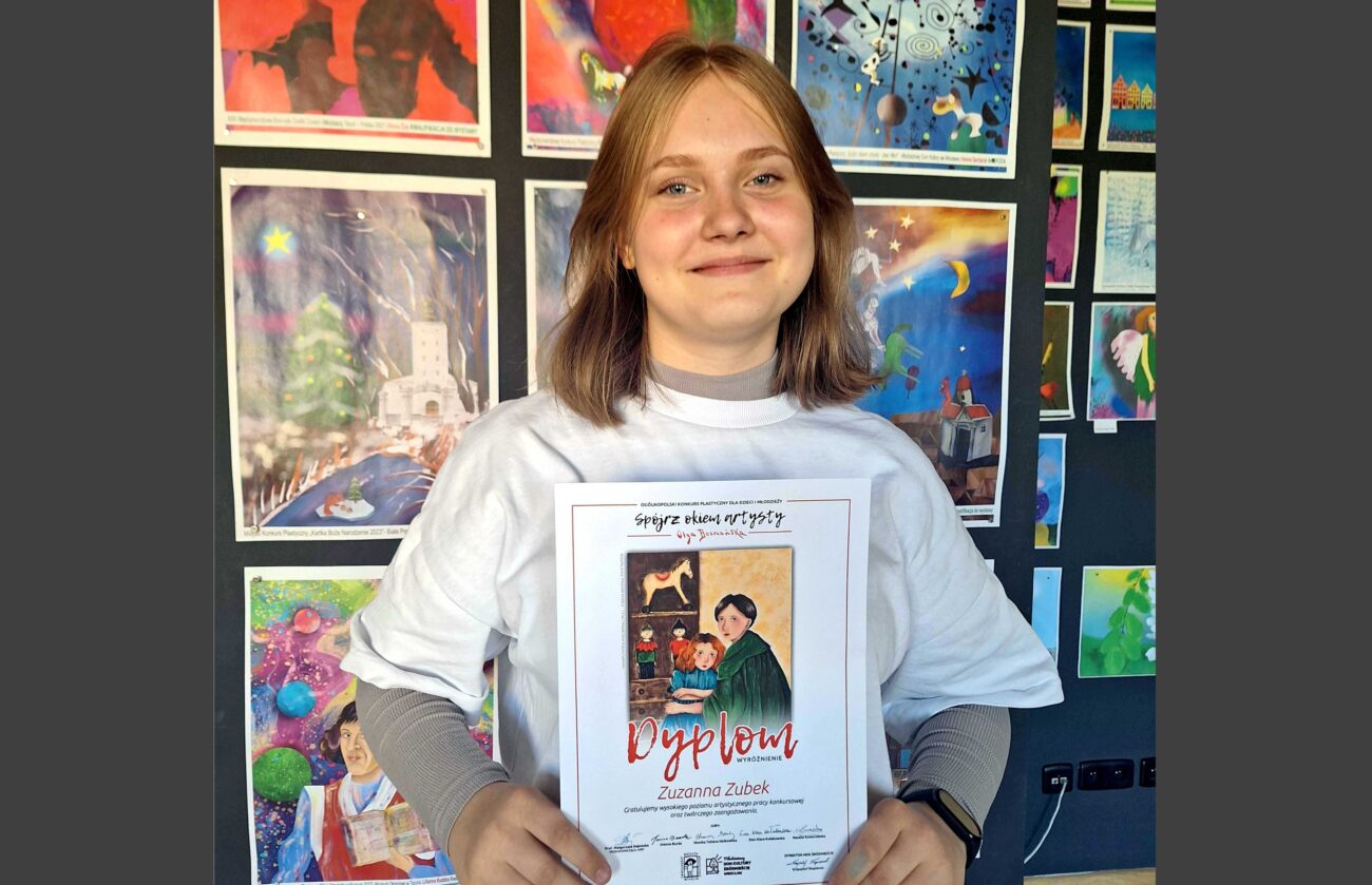 Grafika Zuzi wyróżniona w ogólnopolskim konkursie we Wrocławiu