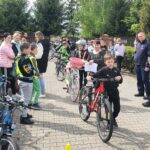 Egzamin na kartę rowerową w Szkole Podstawowej w Zalesiu