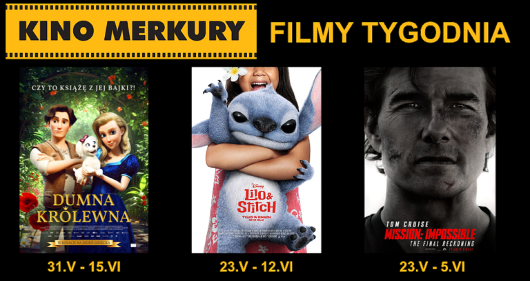 'Dumna królewna' i 'Lilo i Stitch' na Dzień Dziecka w kinie Merkury. Zobacz też hitowy 'Mission: Impossible'