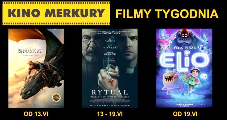 Horror 'Rytuał' oraz familijne 'Jak wytresować smoka' i 'Dumna królewna' w kinie Merkury