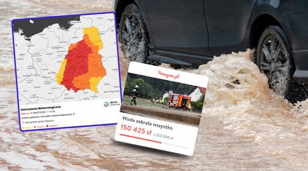 Ulewa nad Polską. Niż genueński podtopił regiony – IMGW ostrzega przed kolejną falą opadów
