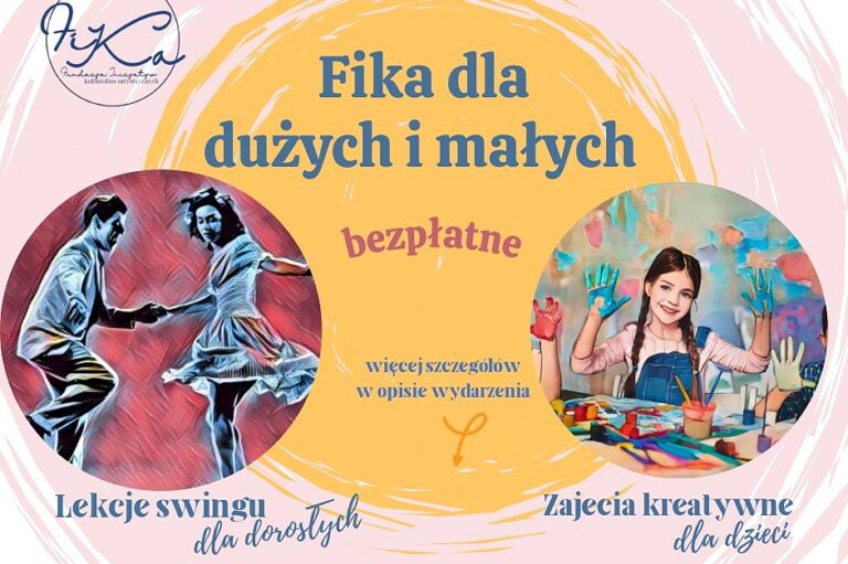 Fika dla dużych i małych. Bezpłatne lekcje swingu i zajęcia kreatywne