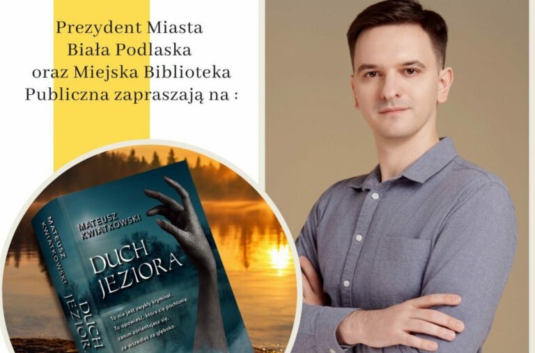 Biblioteka zaprasza na spotkanie z pochodzącym z Podlasia, a mieszkającym w Chinach autorem kryminału 'Duch jeziora'
