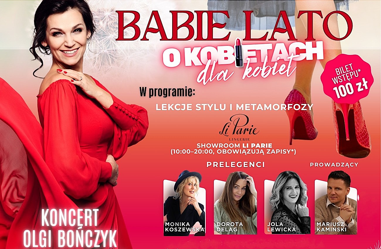 Koncert, pokaz mody, spotkania, wystawa, czyli „Babie Lato – O kobietach dla kobiet” – zapowiedź