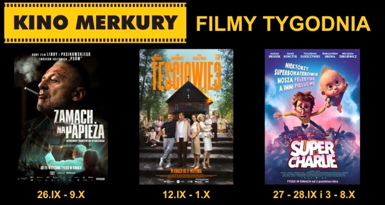 'Zamach na papieża' Pasikowskiego i Lindy hitem tygodnia w kinie Merkury!