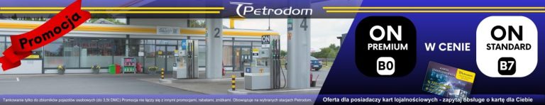 Petrodom - reklama nad postami2, baner główny2 i paski z banerkami - Promocja kart lojalnościowych