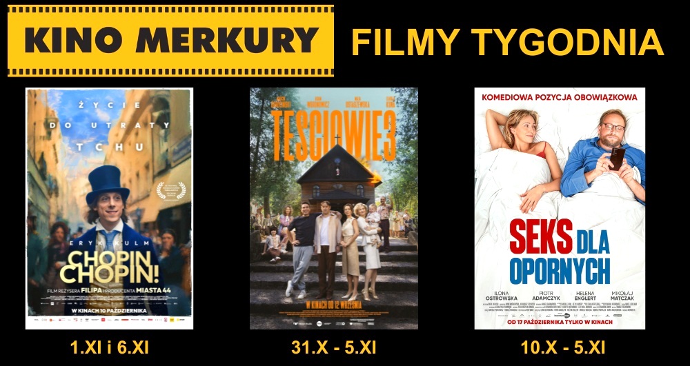 'Franz Kafka', 'Nakręcony Tata' i 'Zamach na papieża' w bialskim kinie Merkury