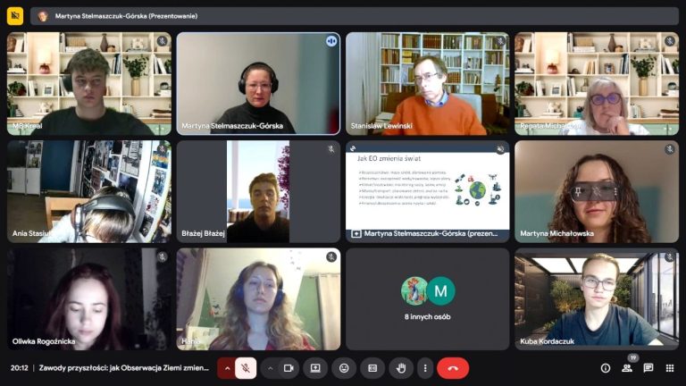 Jak obserwacja Ziemi zmienia świat i ścieżki kariery. Uczniowie Platerki na zdalnych wykładach