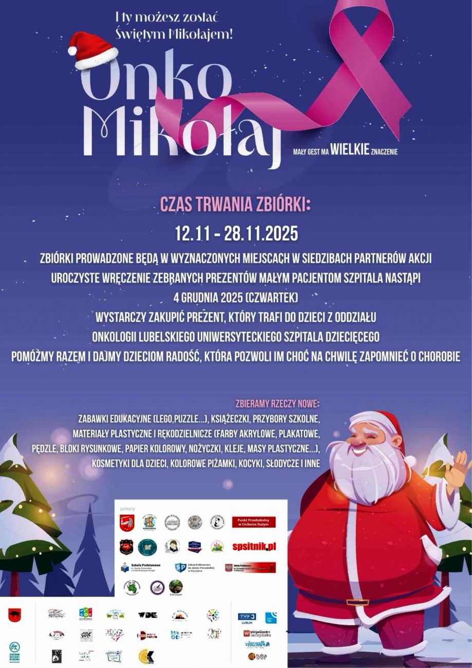 Onko Mikołaj 2025 – weź udział w charytatywnej akcji w bialskiej gminie