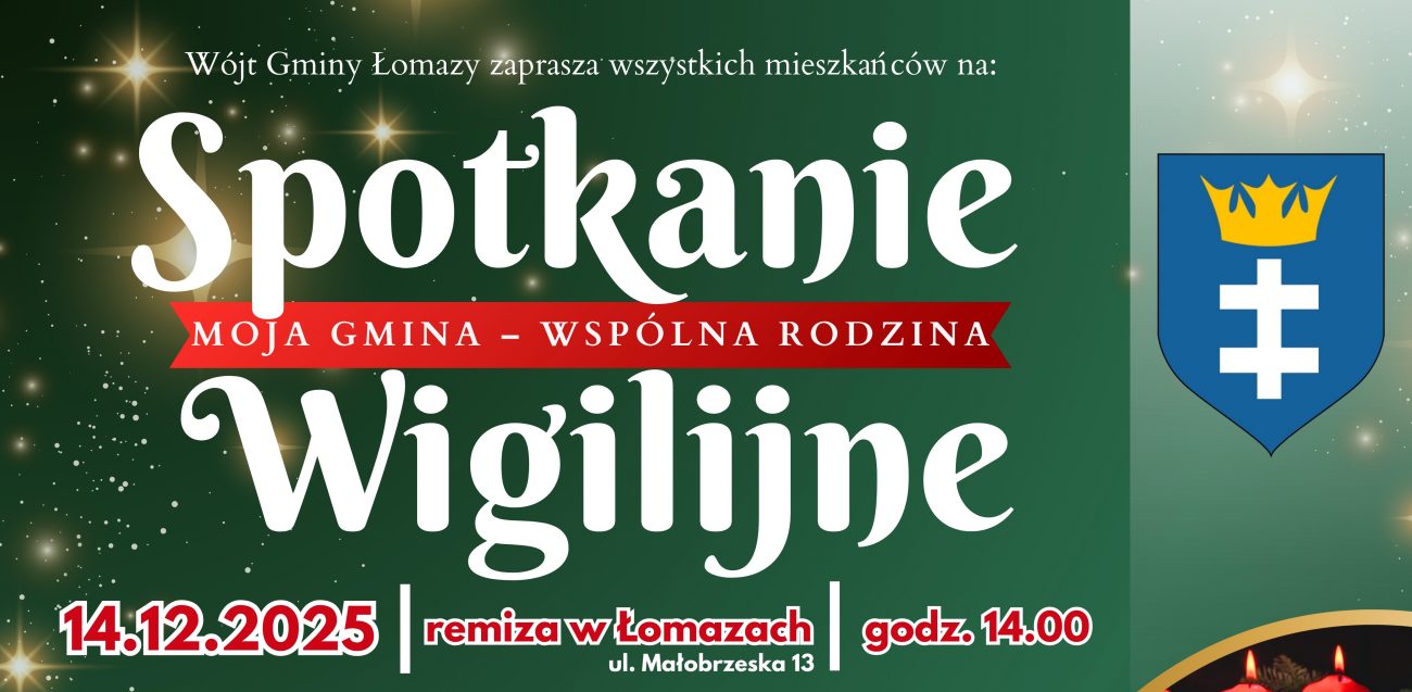 Gminne Spotkanie Wigilijne i Kiermasz Świąteczny w Łomazach – zapowiedź