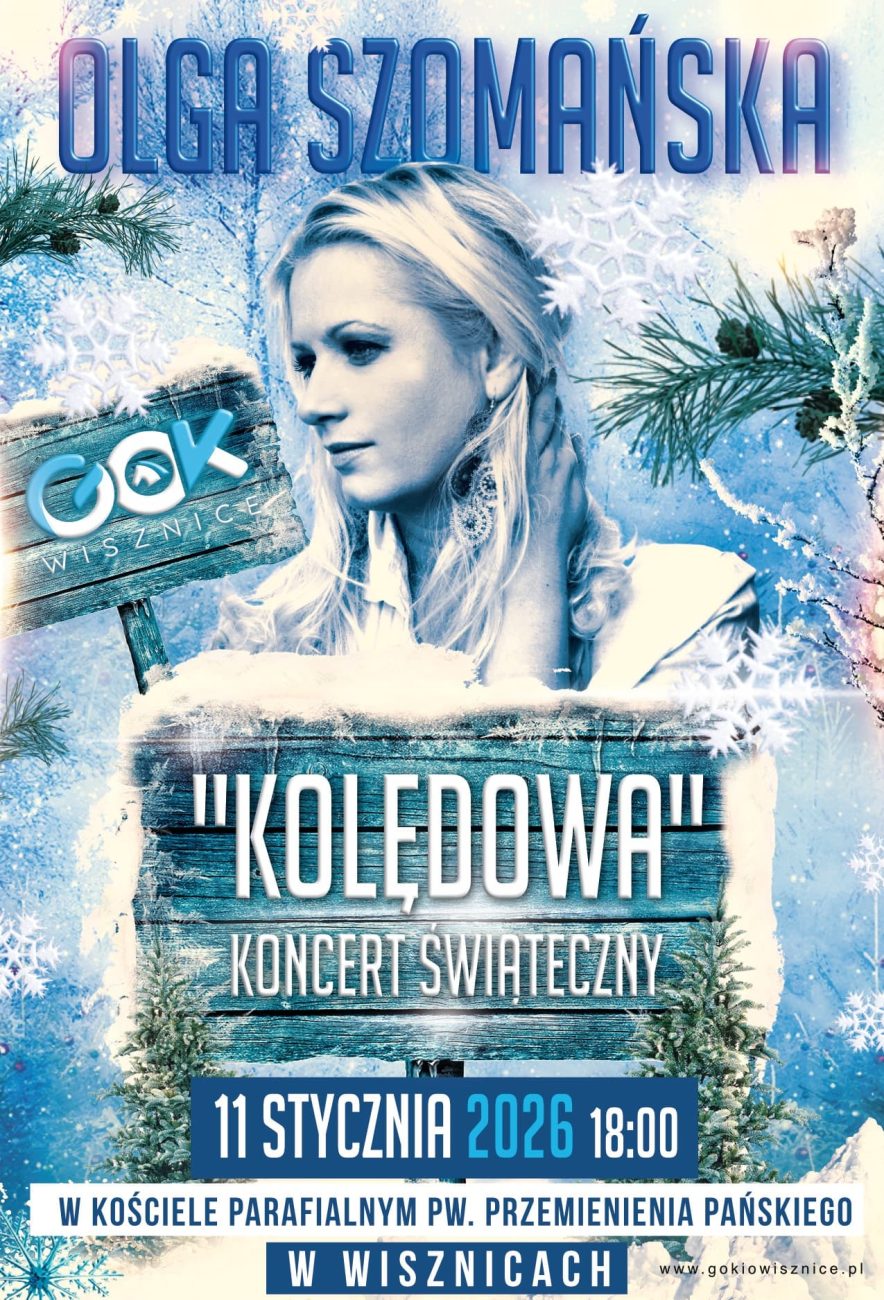 Olga Szomańska zaśpiewa w Wisznicach najpiękniejsze kolędy i utwory zimowe