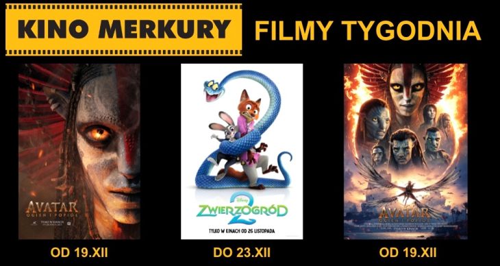 'Avatar: Ogień i popiół' hitem tygodnia w kinie Merkury!