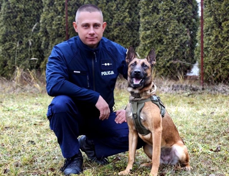 Westka – nowy, czworonożny funkcjonariusz w bialskiej komendzie