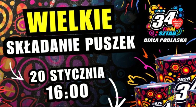 Wielkie składanie puszek, czyli przygotowania do 34. Finału WOŚP w Białej Podlaskiej – zapowiedź