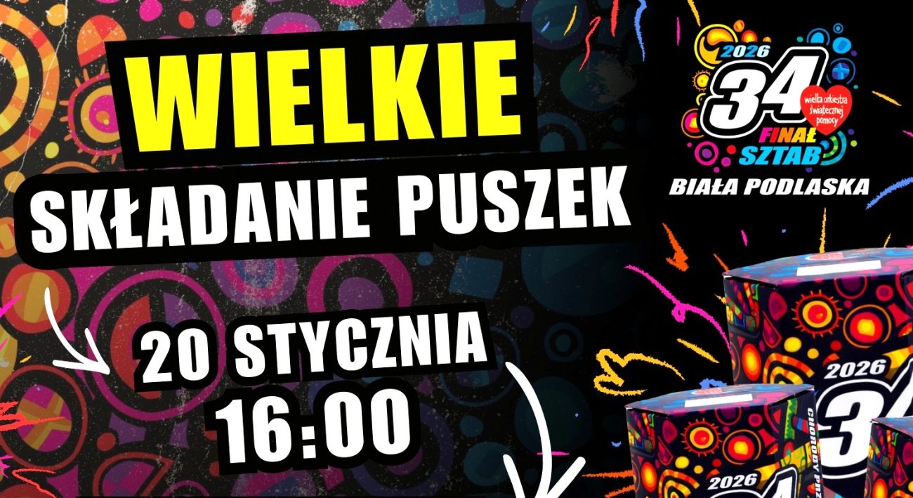 Wielkie składanie puszek, czyli przygotowania do 34. Finału WOŚP w Białej Podlaskiej – zapowiedź