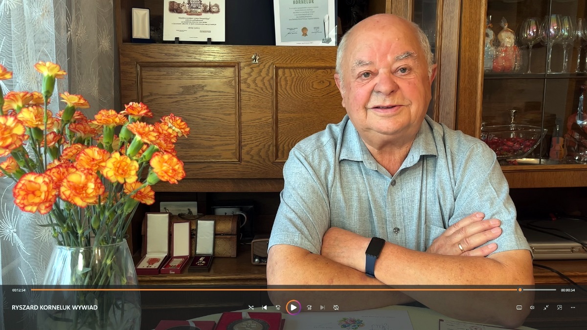 Działacze społeczni z Terespola: Ryszard Korneluk – prezes klubu seniora Srebrny Włos, kierownik zespołu Echo Polesia