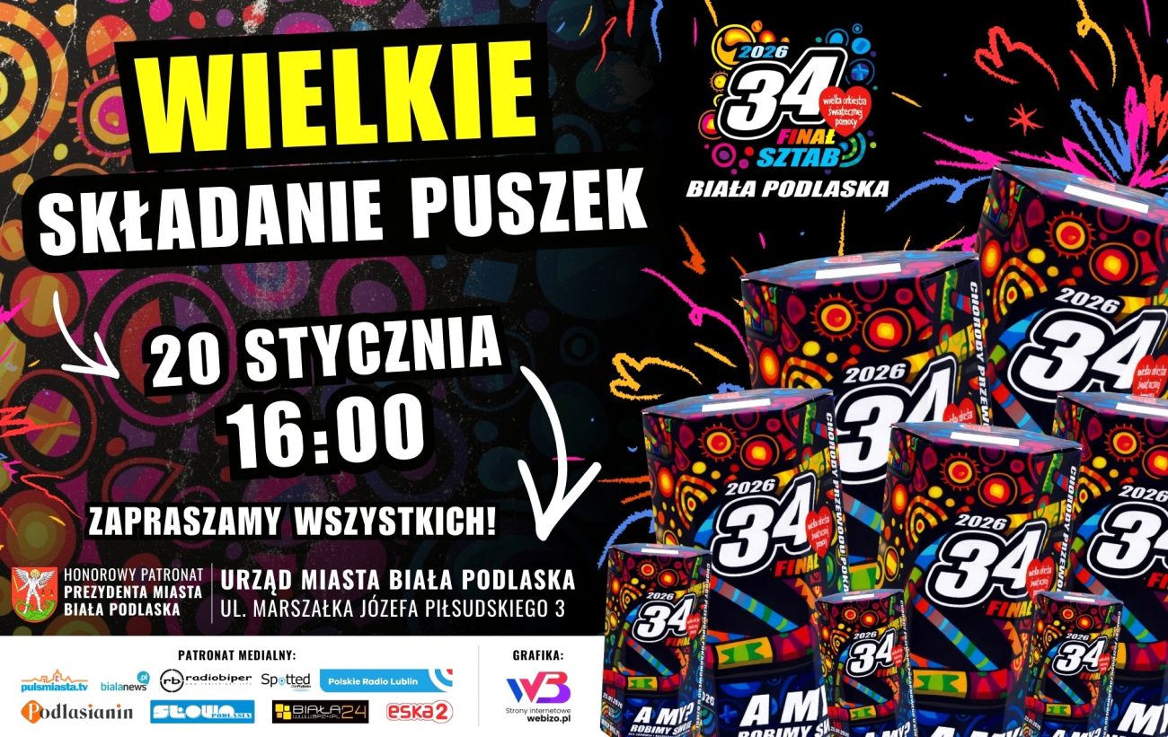 Wielkie składanie puszek, czyli przygotowania do 34. Finału WOŚP w Białej Podlaskiej – zapowiedź