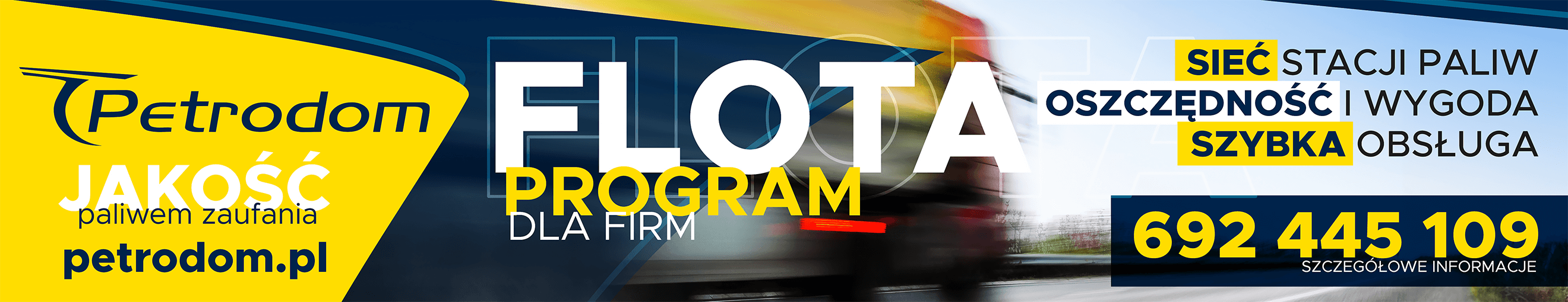 Petrodom - reklama nad postami2, baner główny2 i paski z banerkami - Flota
