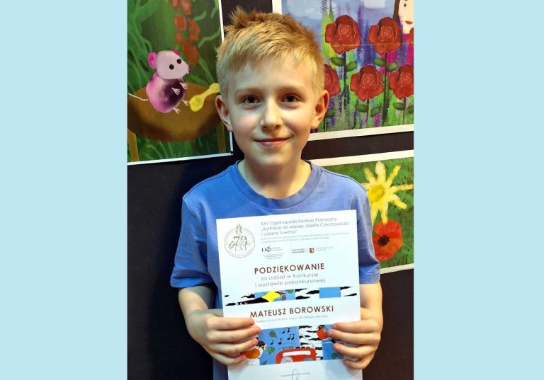 Młody grafik z Białej Podlaskiej podbił Lublin. Sukces 10-letniego Mateusza w prestiżowym konkursie