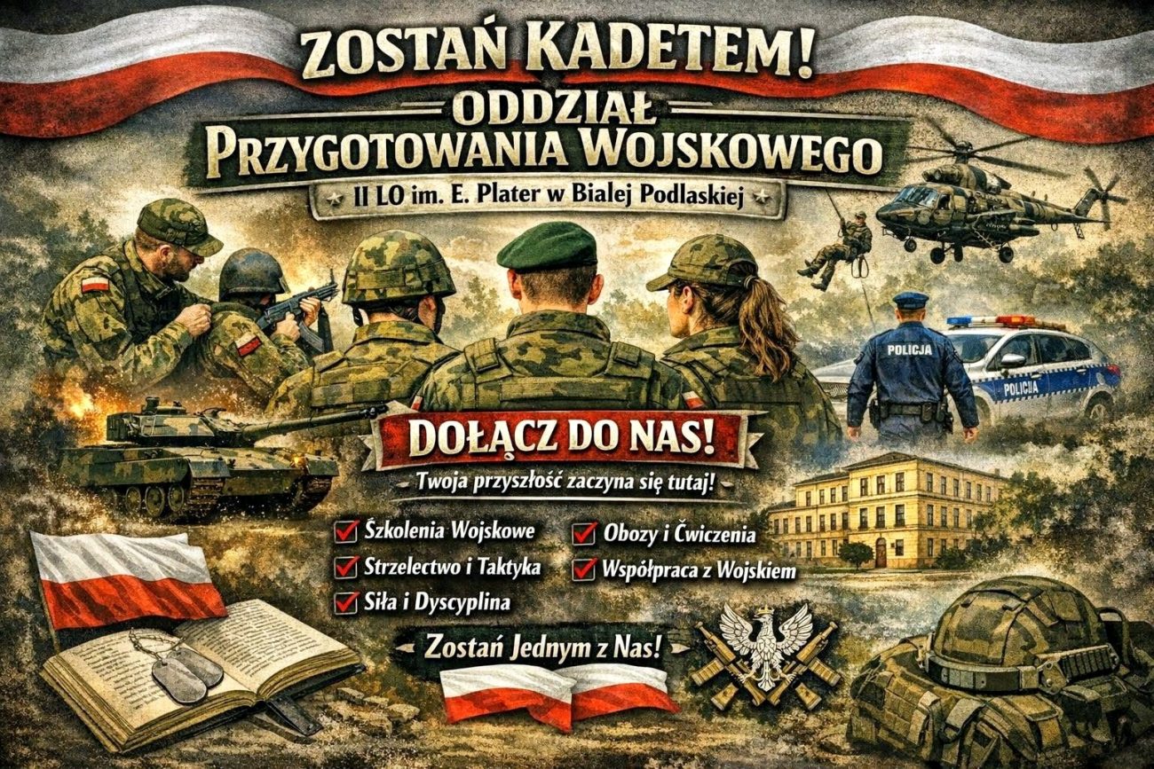 Zostań kadetem i wybierz przyszłość w mundurze. Rusza rekrutacja do klas wojskowych w II LO im. Emilii Plater